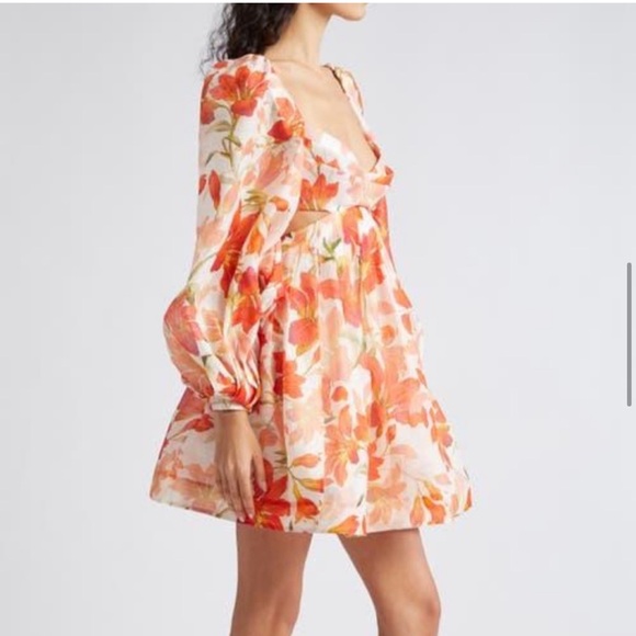 NWOT Zimmermann linen silk dress - Picture 7 of 13